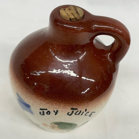 MA Joy juice ozarks moonshine corked whiskey jug sz 4 inch - Picture 5 of 7